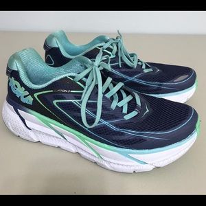 HOKA ONE ONE Clifton 3 Blue Running Shoes Sz 7.5